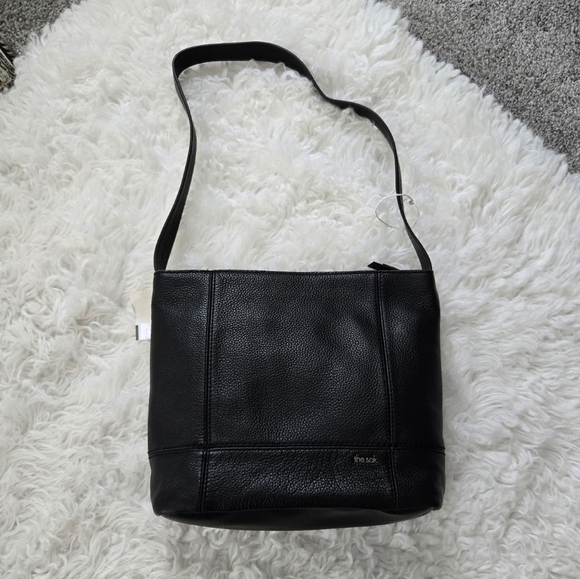The Sak De Young Leather Hobo. Black. New.Softly structured and perfectly prop - Picture 1 of 8